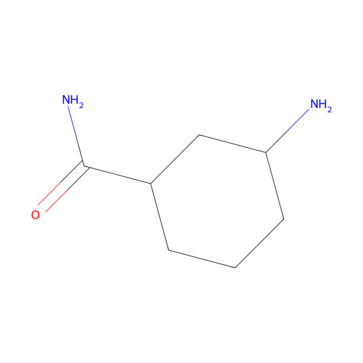 Cis-3-aminocyclohexanecarboxamide molecular structure, CAS 1127904-99-7