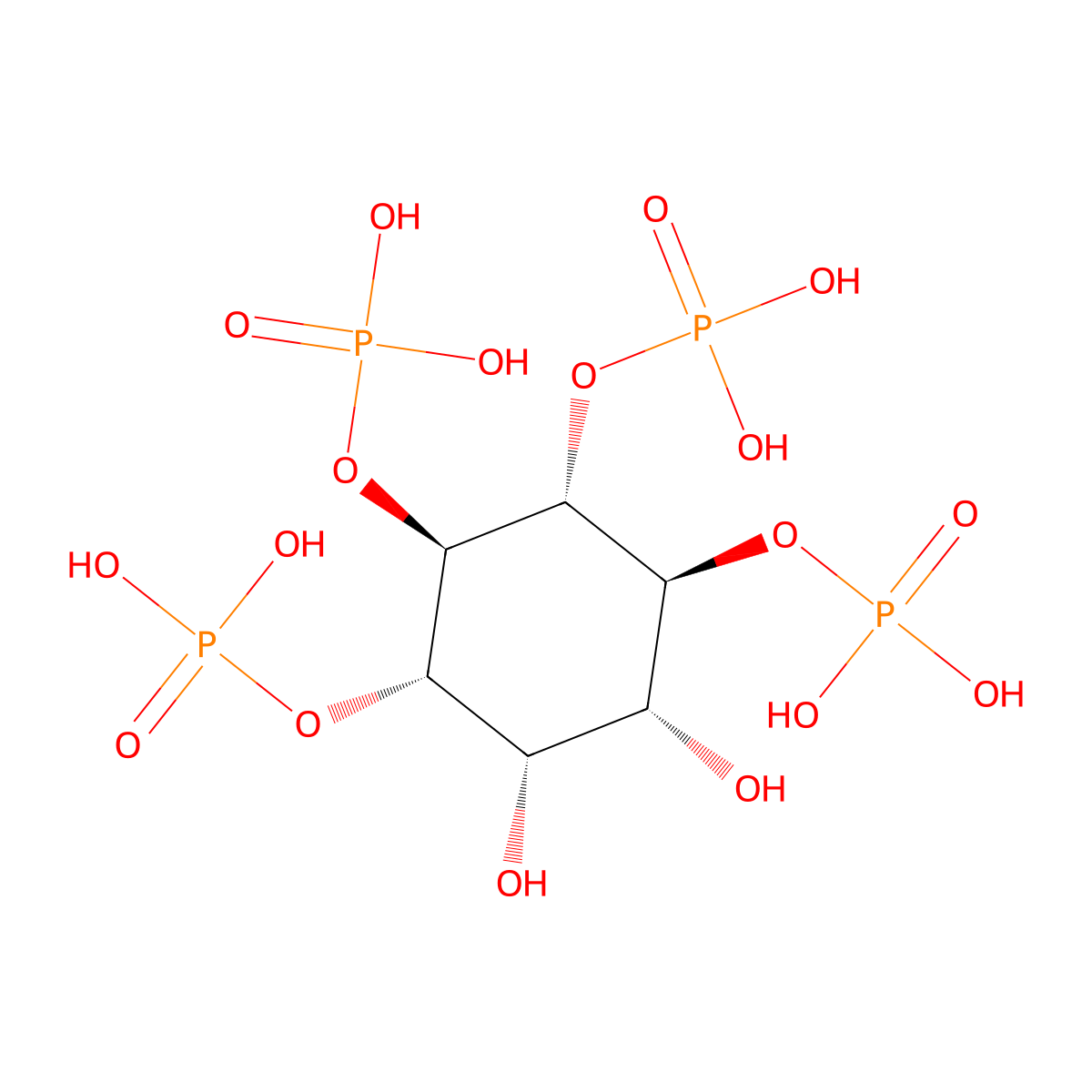 D-Myo-Inositol 3,4,5,6-Tetrakisphosphate molecular structure, CAS 112791-61-4