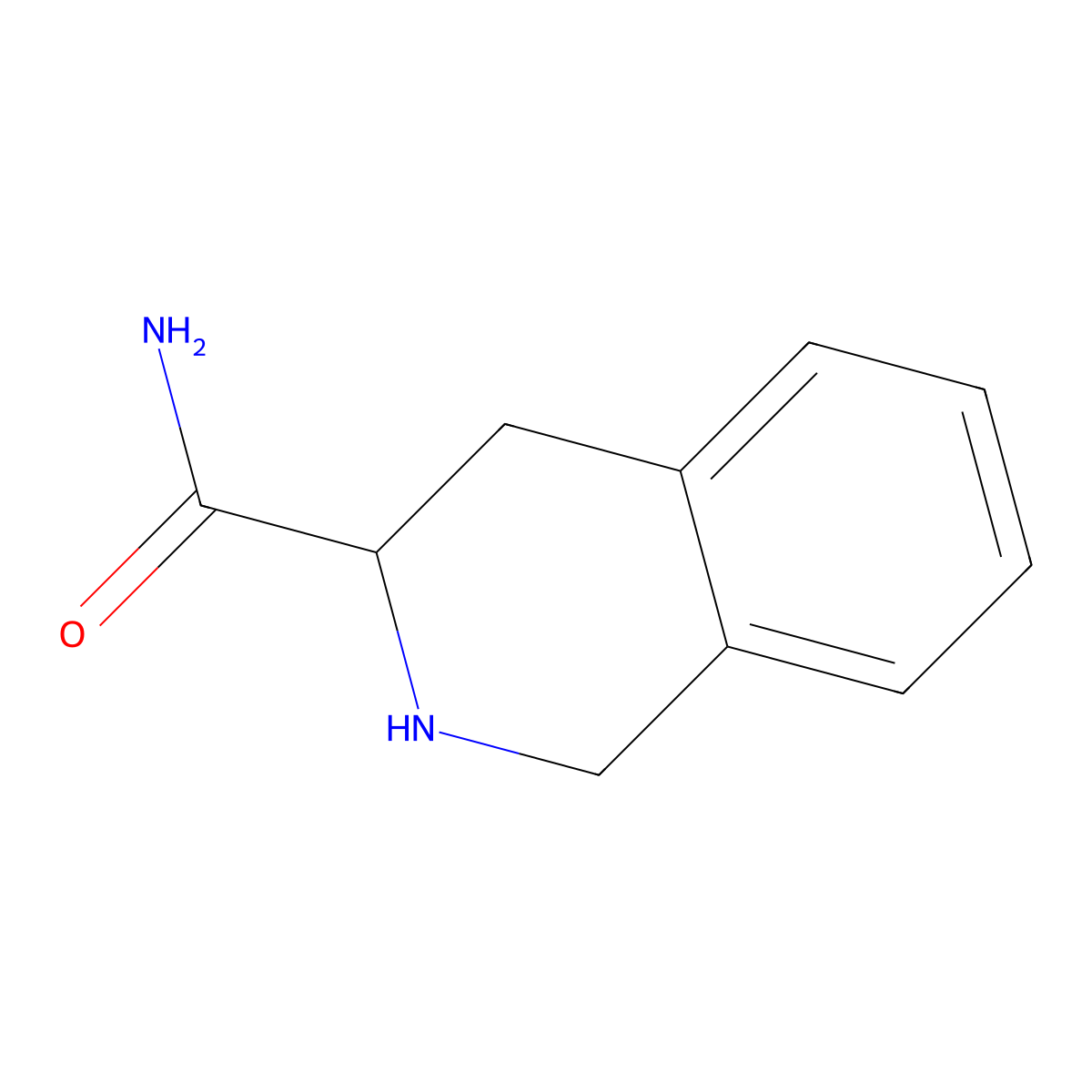 1,2,3,4-Tetrahydroisoquinoline-3-carboxamide molecular structure, CAS 112794-29-3