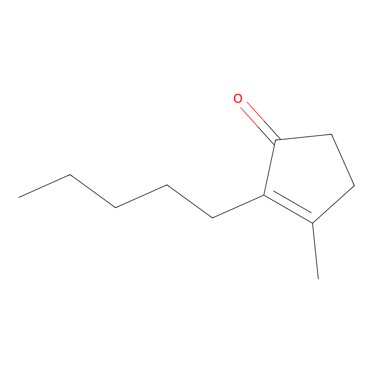 Dihydrojasmone molecular structure, CAS 1128-08-1