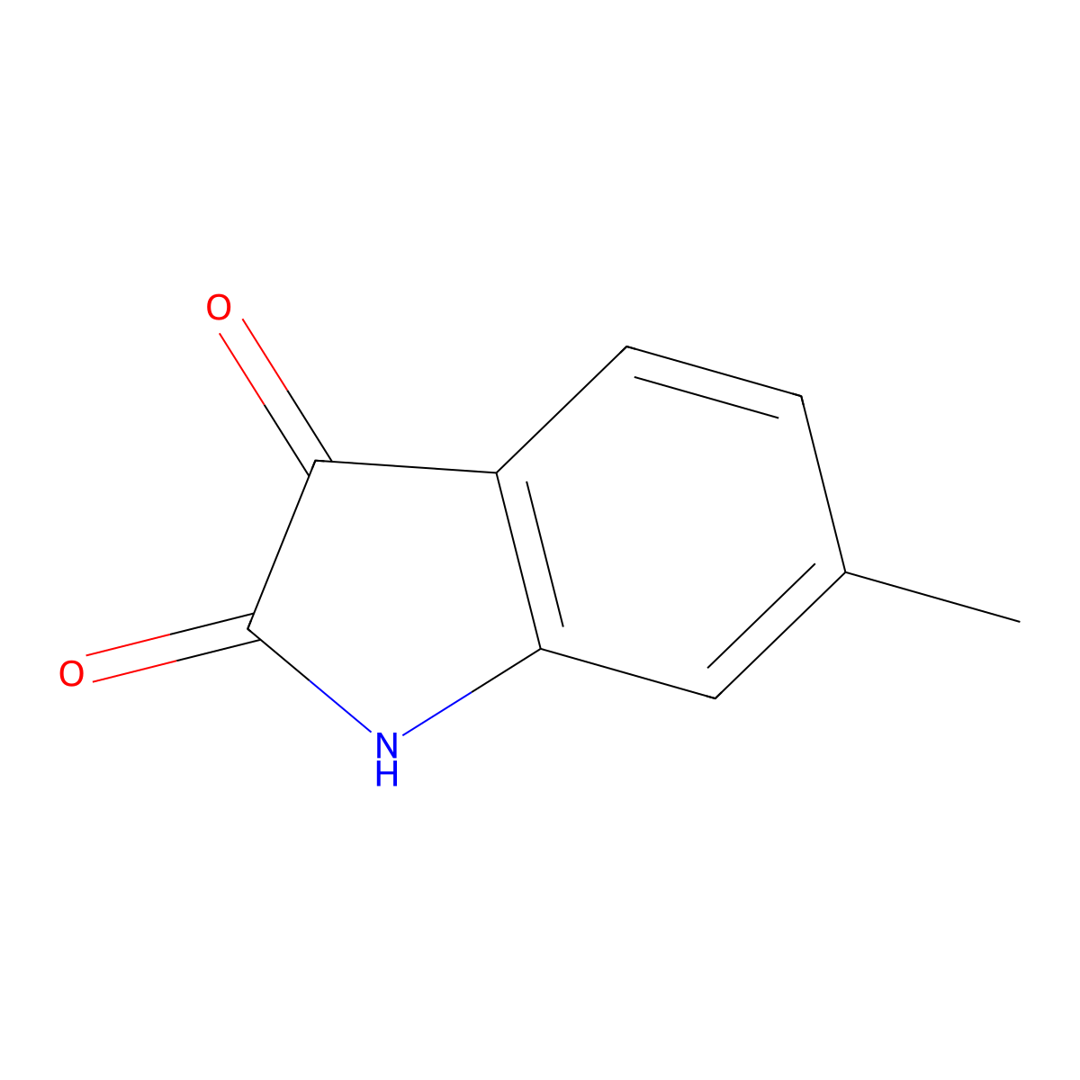 6-Methyl-1H-indole-2,3-dione molecular structure, CAS 1128-47-8