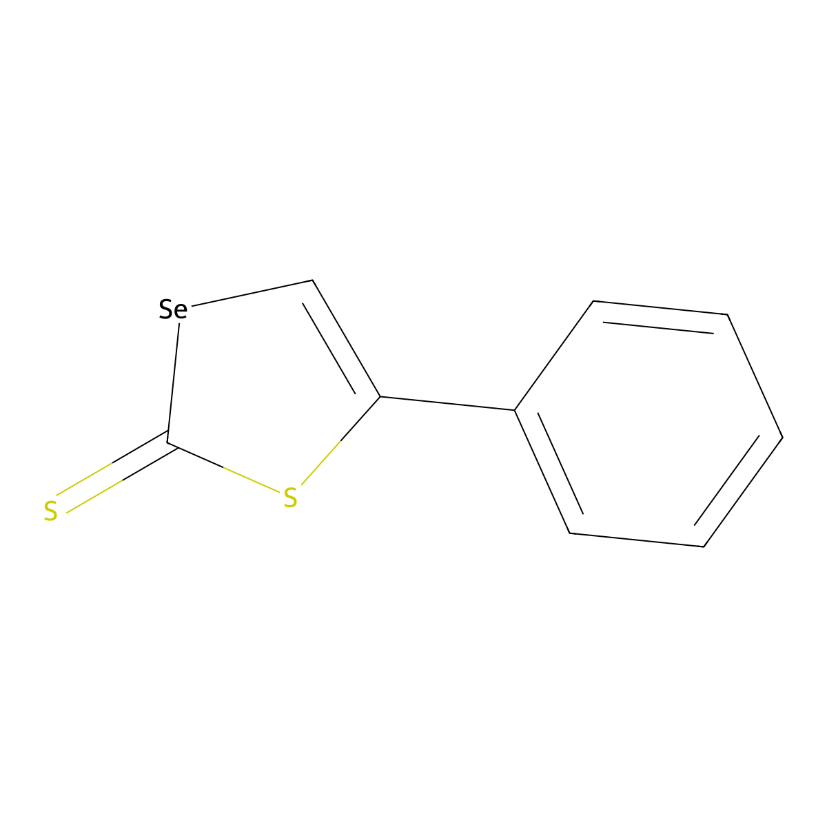 5-Phenyl-1,3-thiaselenole-2-thione molecular structure, CAS 1128-52-5