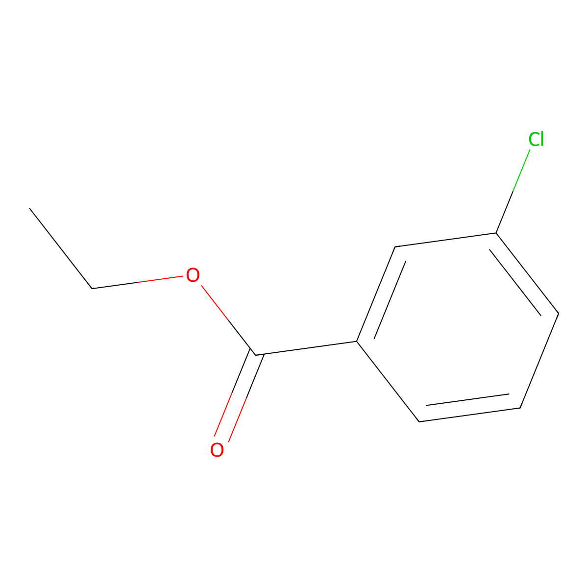 Ethyl 3-chlorobenzoate molecular structure, CAS 1128-76-3