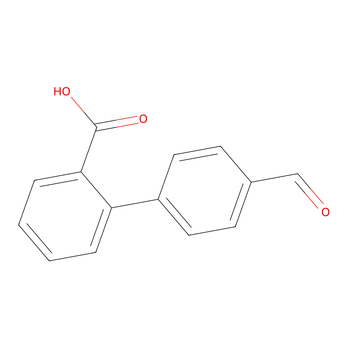 4'-Formylbiphenyl-2-carboxylic acid molecular structure, CAS 112804-58-7