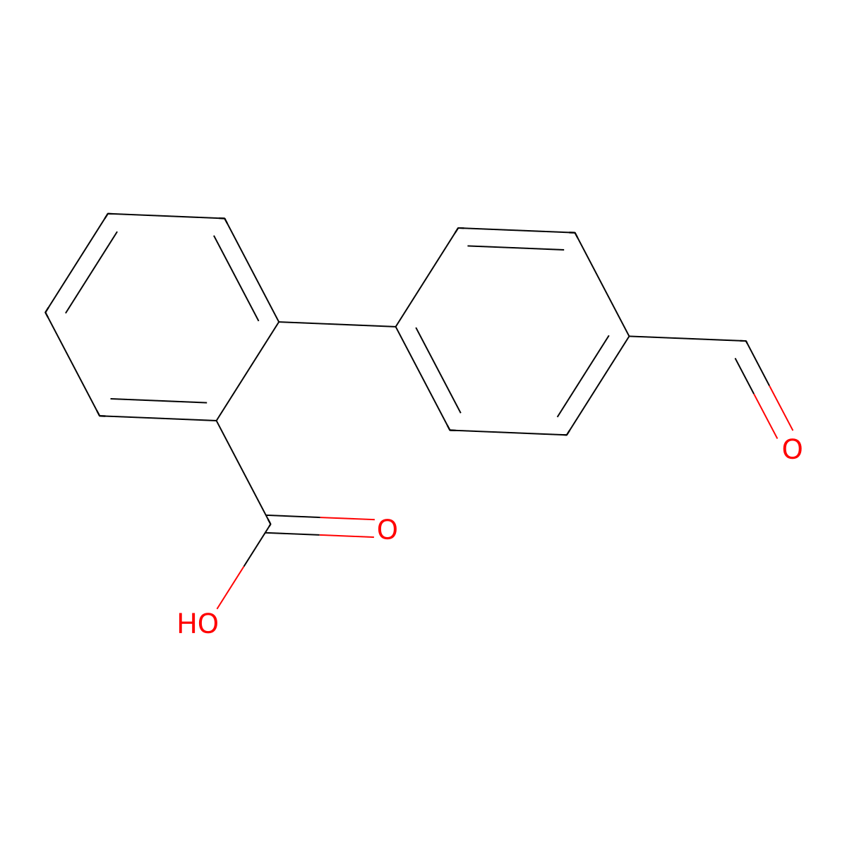4'-Formylbiphenyl-2-carboxylic acid molecular structure, CAS 112804-58-7
