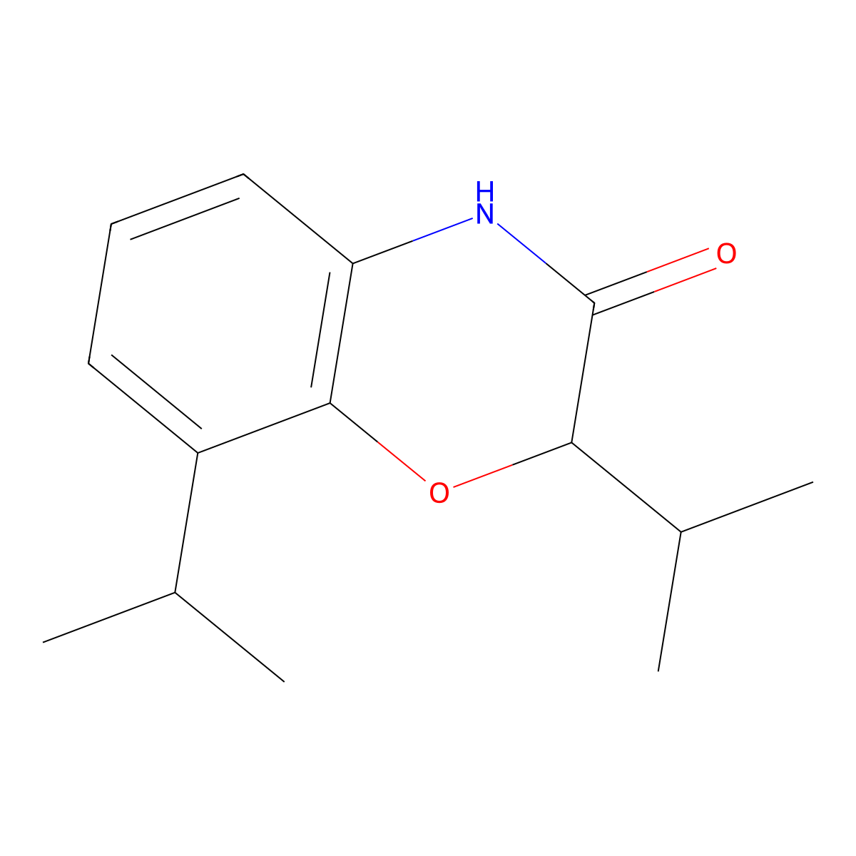 2,8-diisopropyl-4H-benzo[1,4]oxazin-3-one molecular structure, CAS 112808-56-7