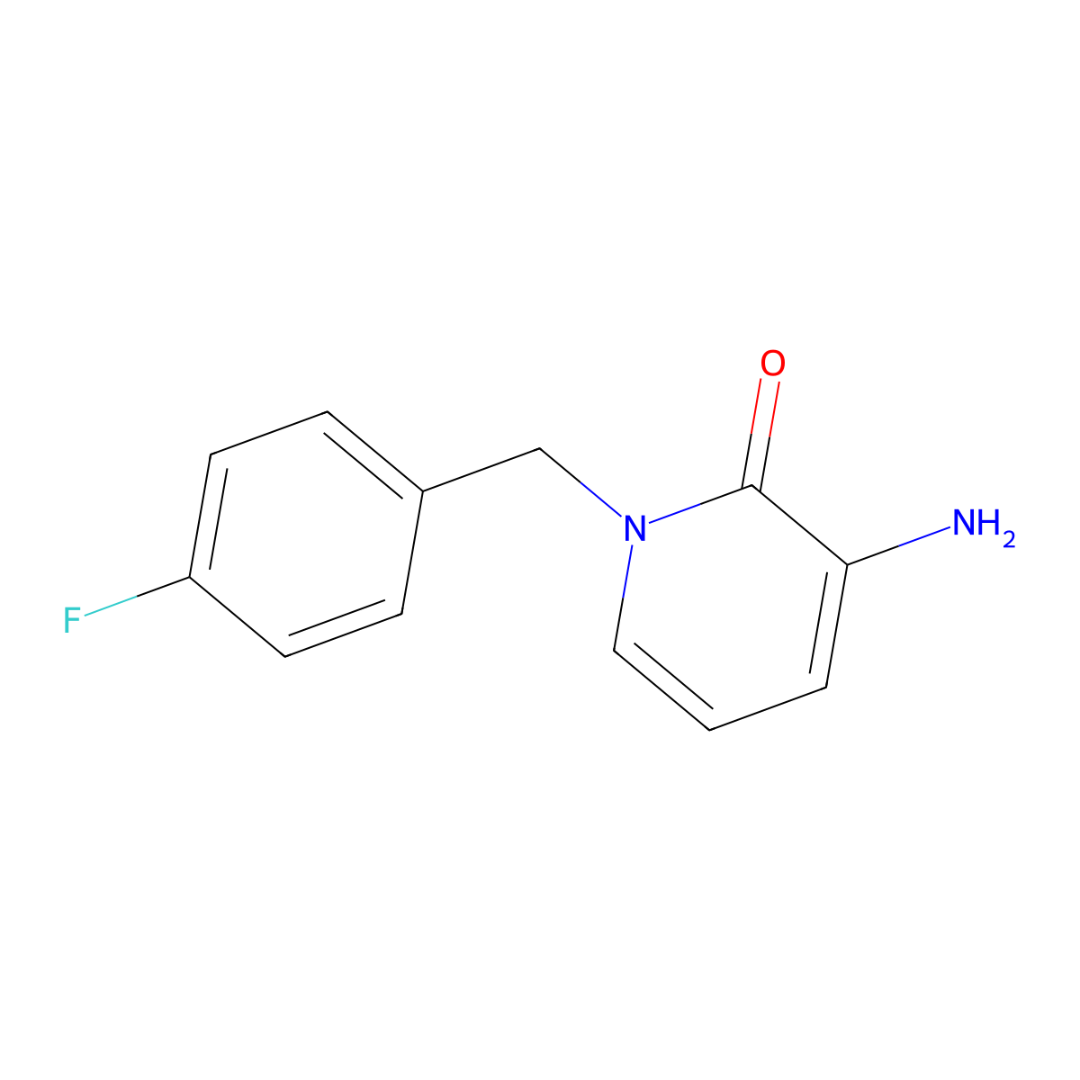3-Amino-1-[(4-fluorophenyl)methyl]-1,2-dihydropyridin-2-one molecular structure, CAS 1128105-67-8