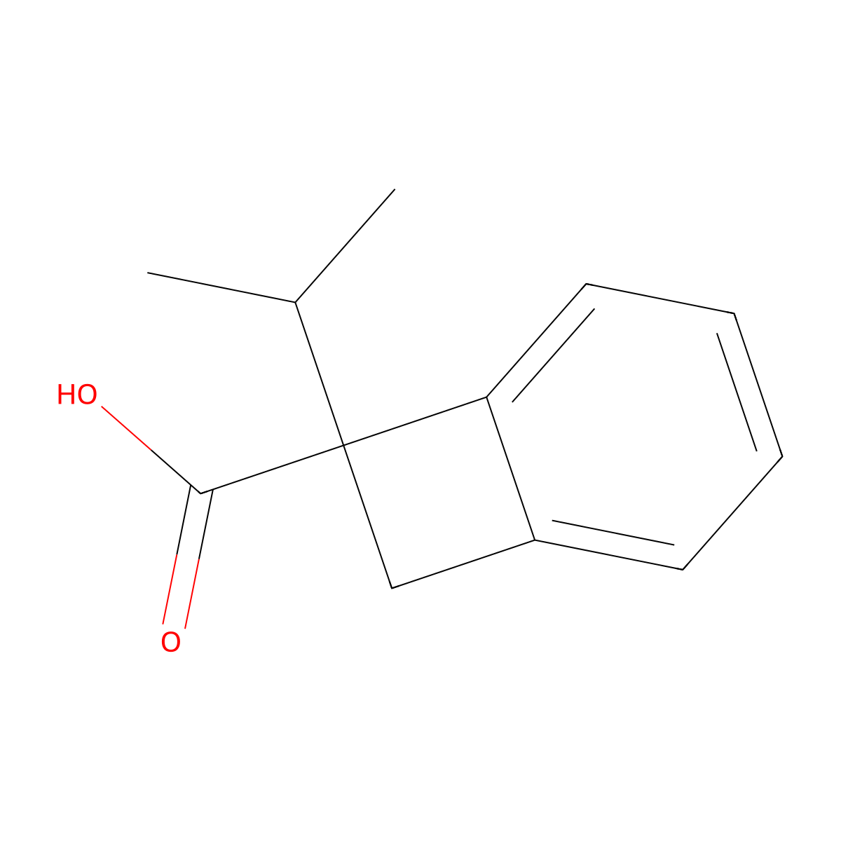 7-(Propan-2-yl)bicyclo[4.2.0]octa-1,3,5-triene-7-carboxylic acid molecular structure, CAS 1128112-50-4