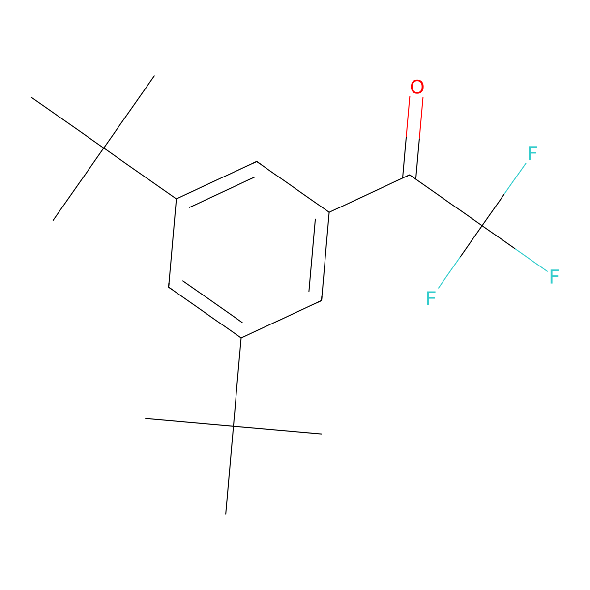 3',5'-Di-tert-butyl-2,2,2-trifluoroacetophenone molecular structure, CAS 1128165-27-4