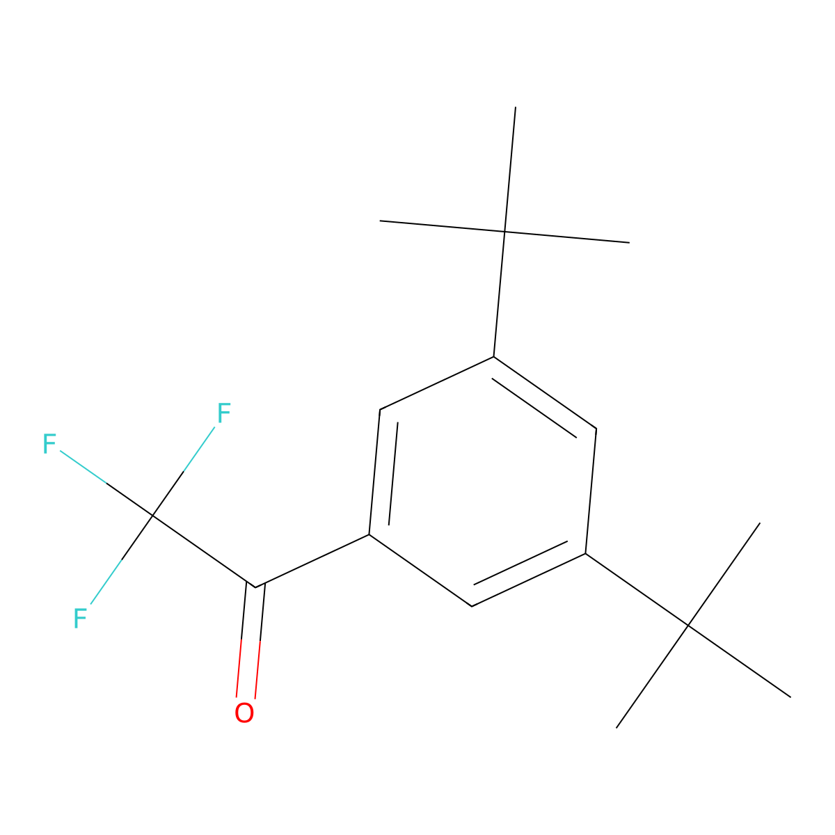 3',5'-Di-tert-butyl-2,2,2-trifluoroacetophenone molecular structure, CAS 1128165-27-4