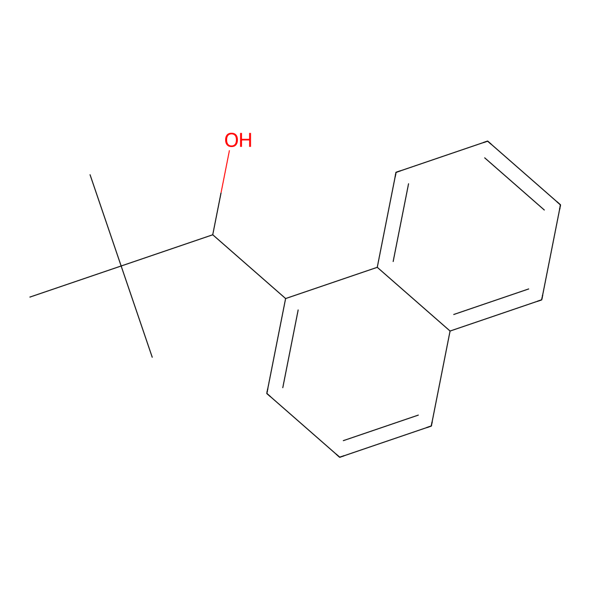alpha-(1,1-Dimethylethyl)-1-naphthalenemethanol molecular structure, CAS 112825-70-4