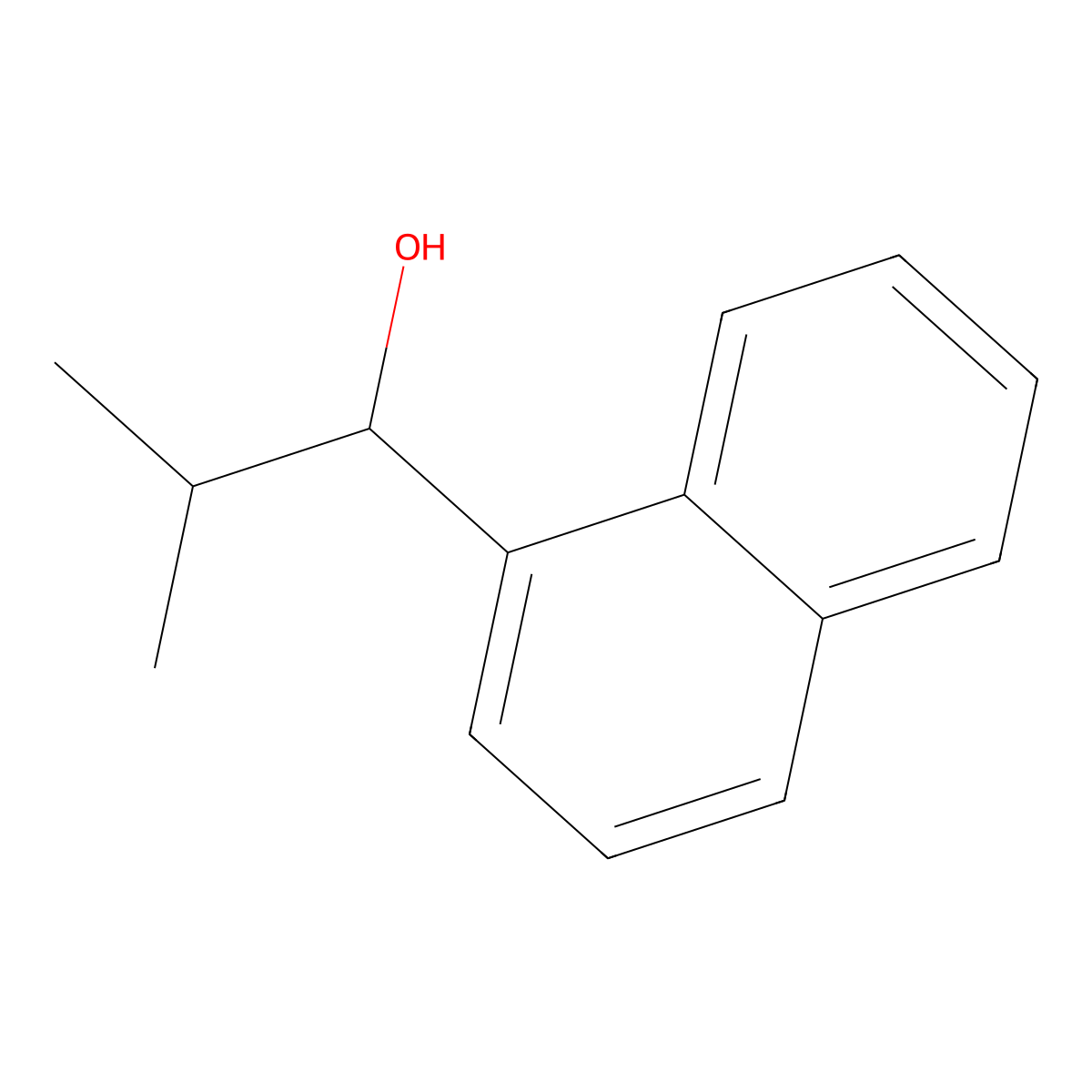 2-Methyl-1-(naphthalen-1-YL)propan-1-OL molecular structure, CAS 112825-71-5