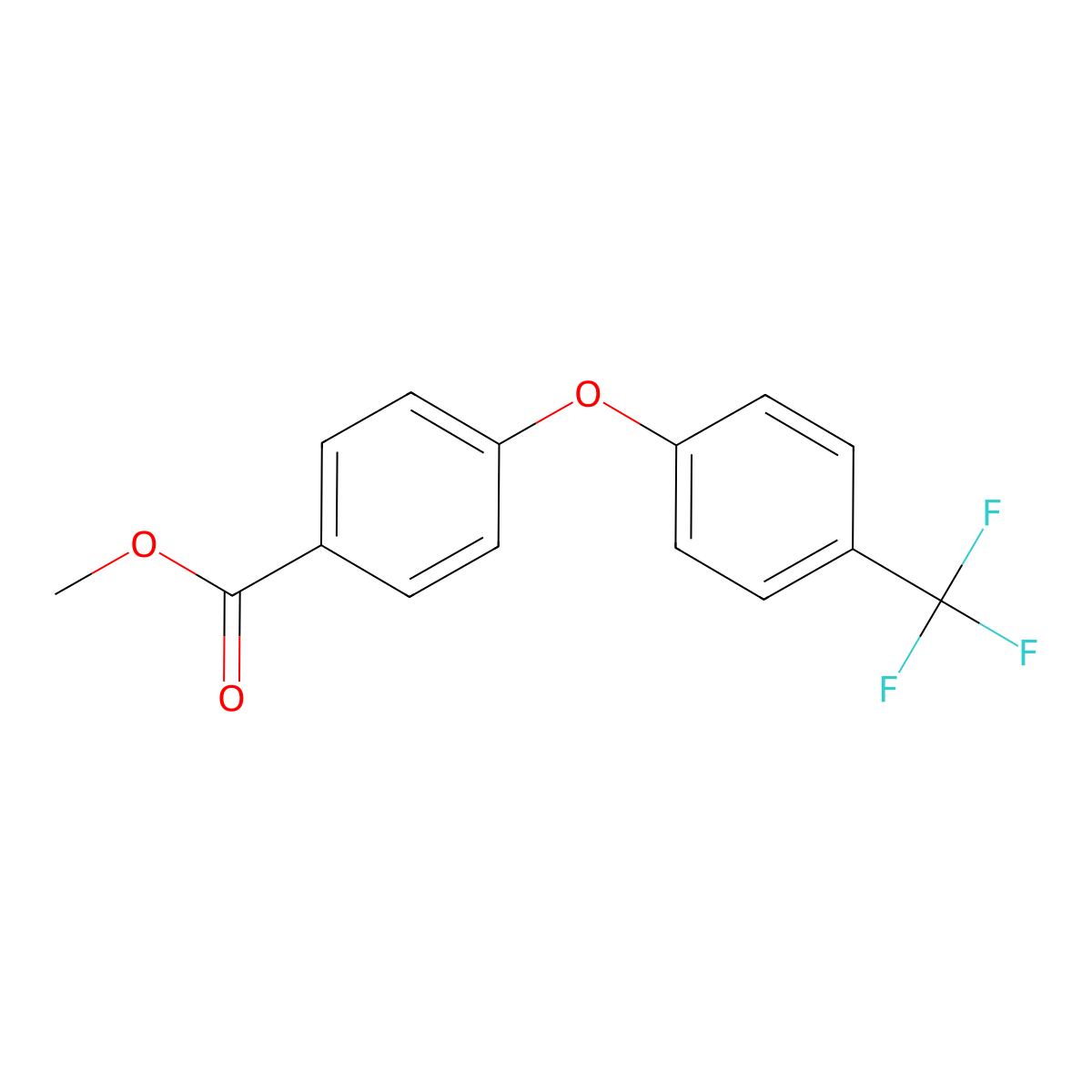 Methyl 4-(4-(trifluoromethyl)phenoxy)benzoate molecular structure, CAS 1128268-16-5