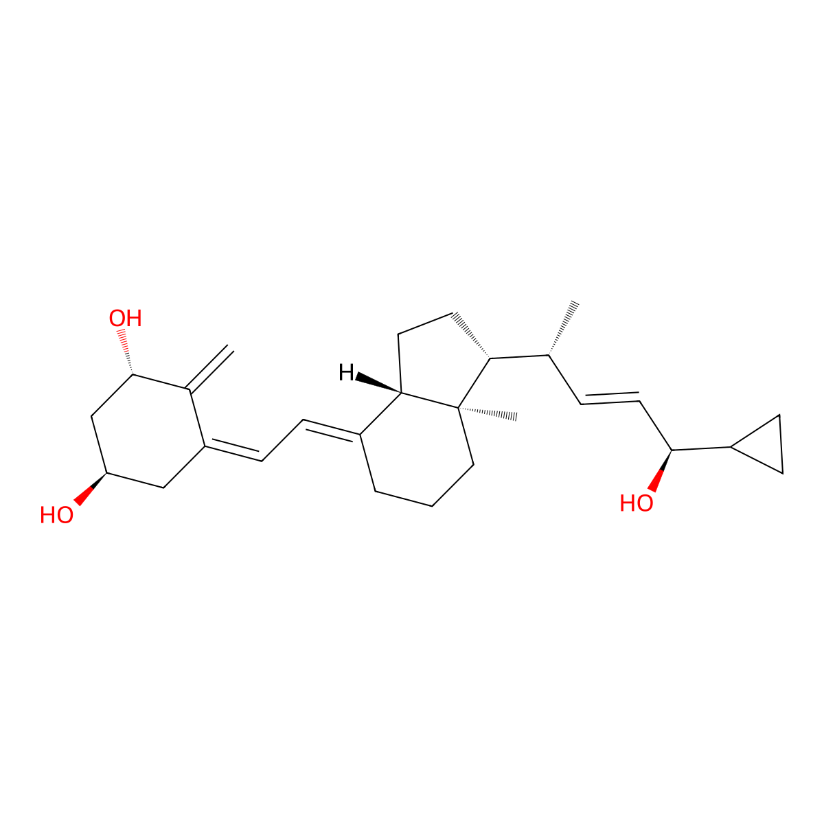 Calcipotriol, 24R- molecular structure, CAS 112827-99-3