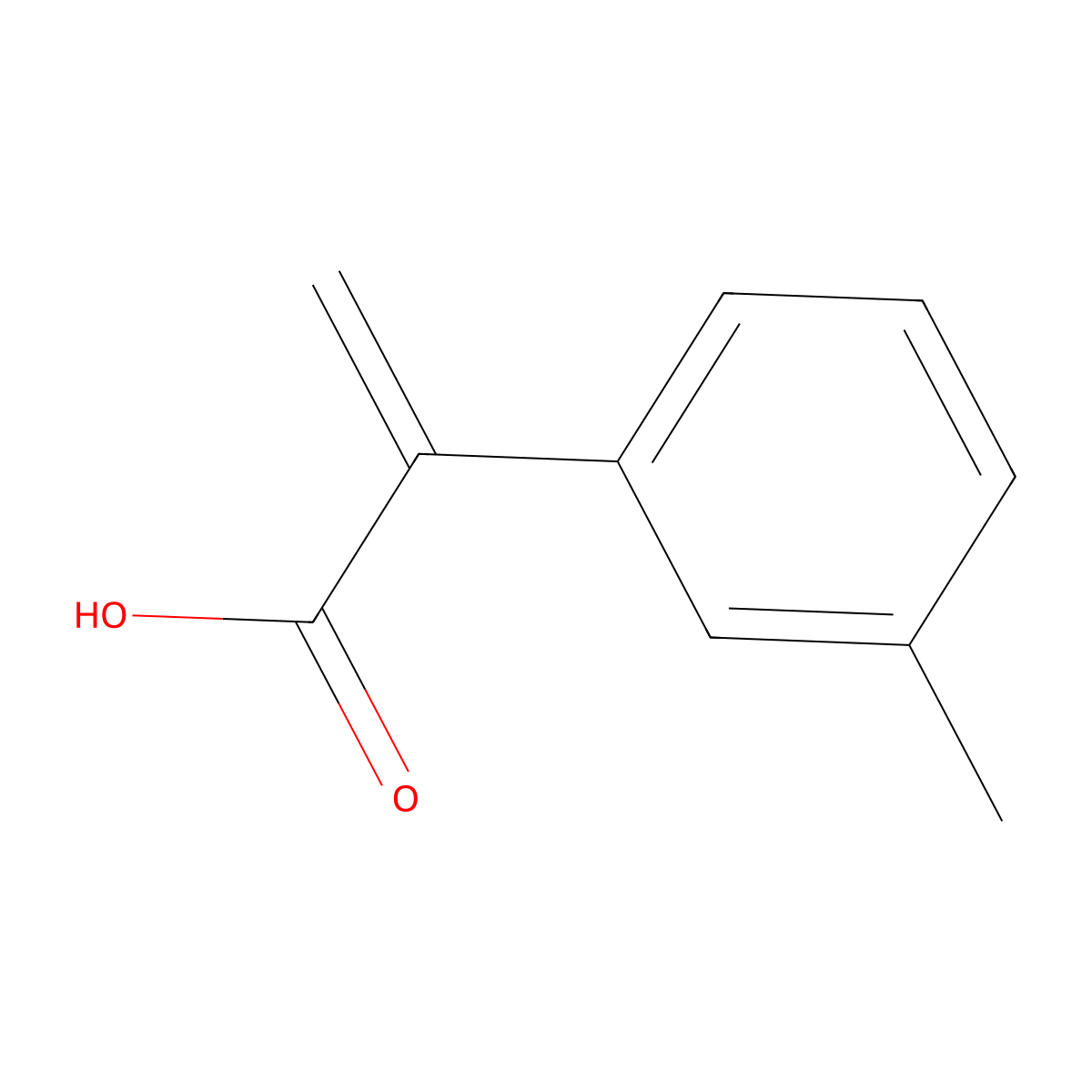2-(3-Methylphenyl)prop-2-enoic acid molecular structure, CAS 1128278-76-1