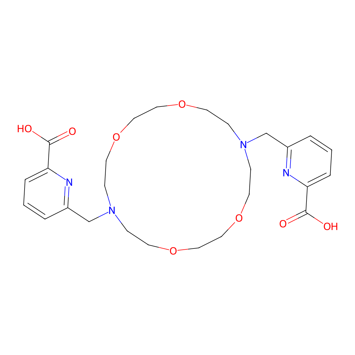 Macropa molecular structure, CAS 1128304-86-8