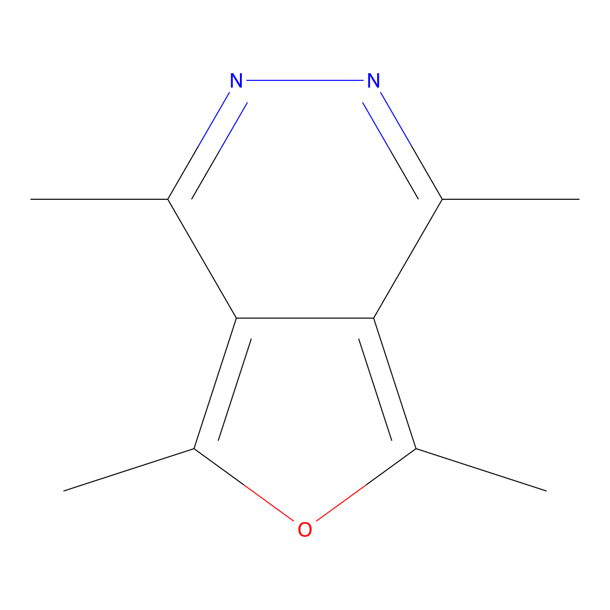 1,4,5,7-Tetramethylfuro[3,4-d]pyridazine molecular structure, CAS 112843-02-4