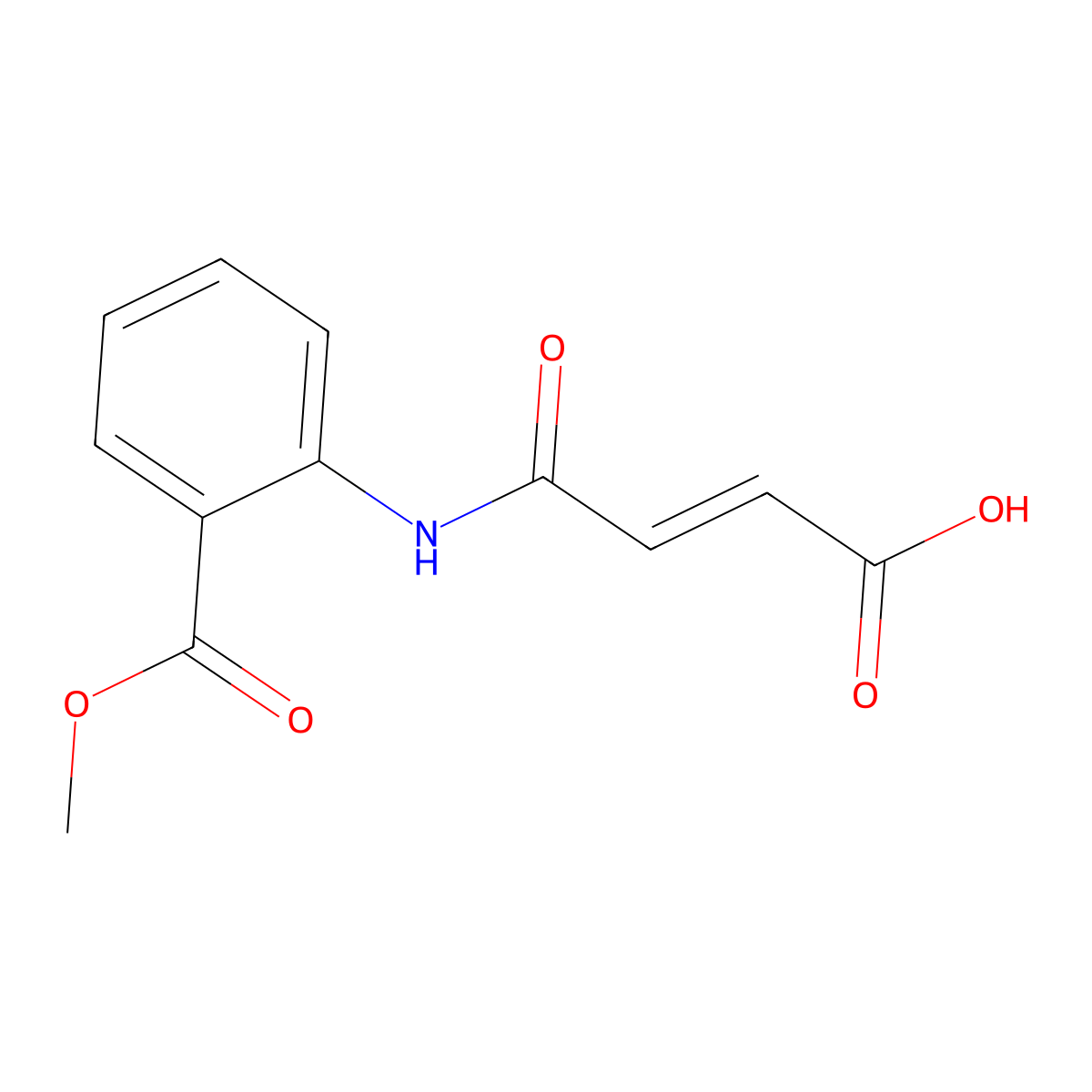 4-(2-Methoxycarbonylanilino)-4-oxobut-2-enoic acid molecular structure, CAS 112881-73-9