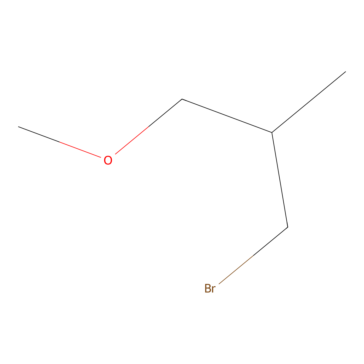1-Bromo-3-methoxy-2-methylpropane molecular structure, CAS 112889-79-9