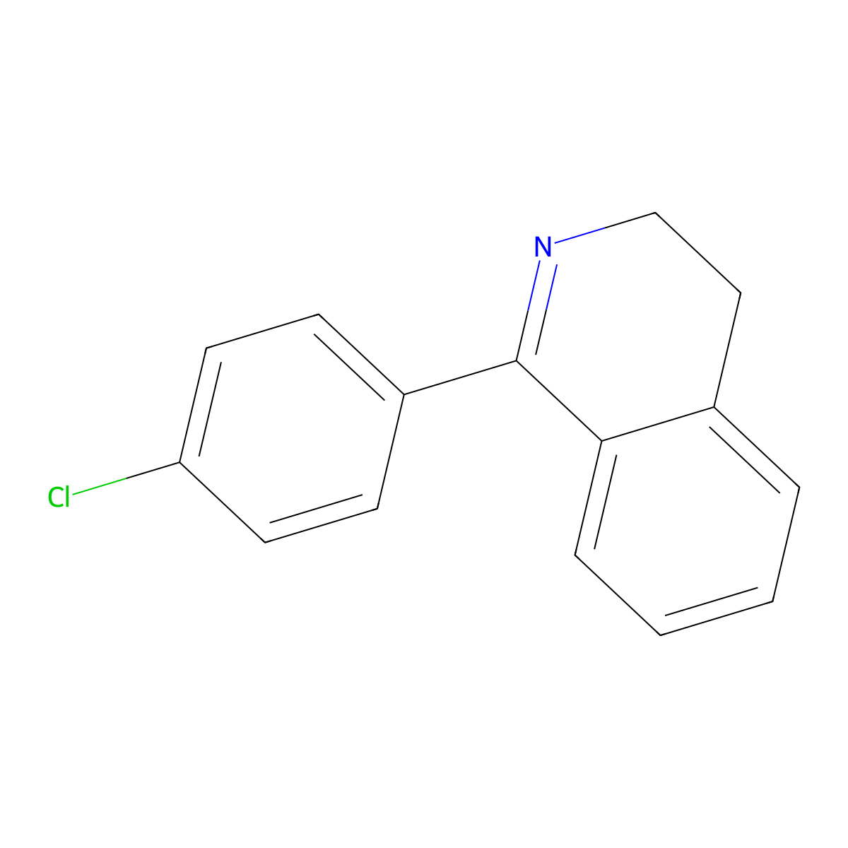 1-(4-Chlorophenyl)-3,4-dihydroisoquinoline molecular structure, CAS 112891-29-9