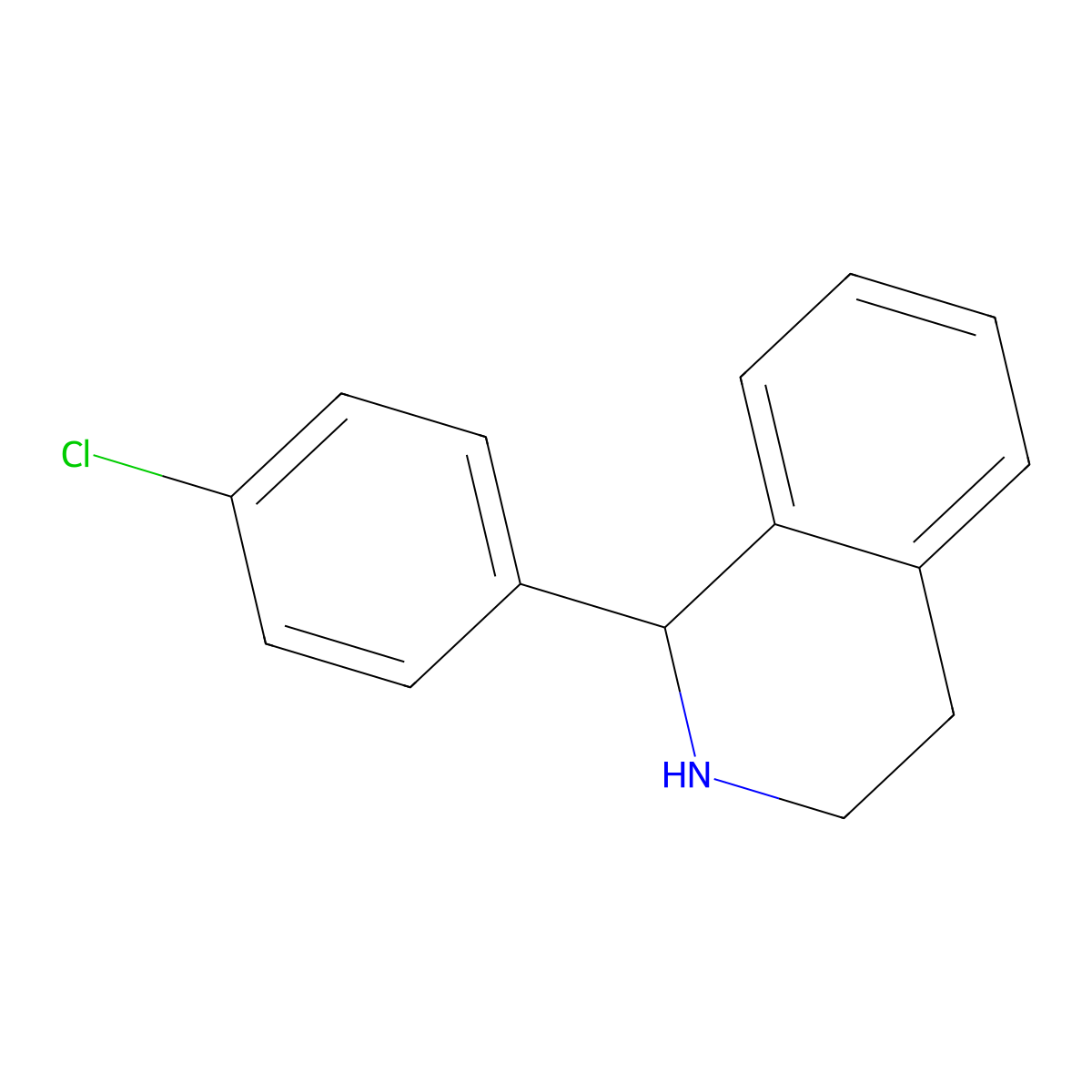 1-(4-Chlorophenyl)-1,2,3,4-tetrahydroisoquinoline molecular structure, CAS 112891-30-2