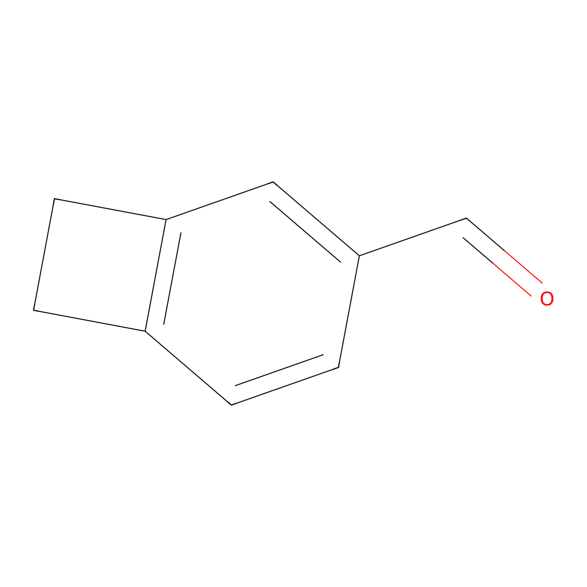 Bicyclo[4.2.0]octa-1,3,5-triene-3-carbaldehyde molecular structure, CAS 112892-88-3