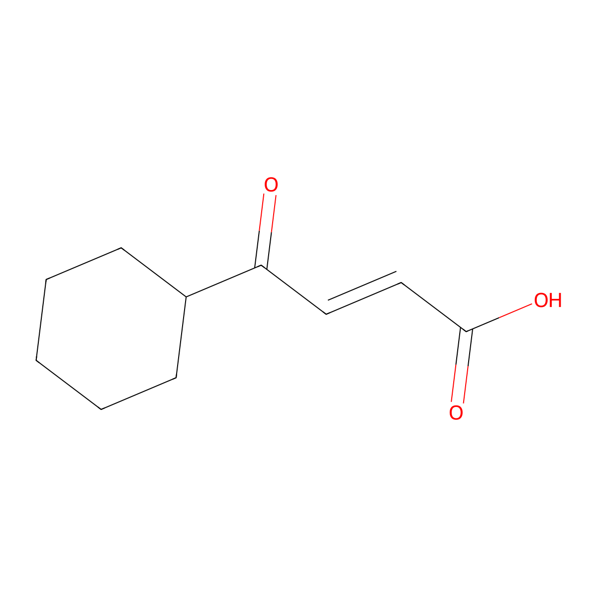 (2E)-4-cyclohexyl-4-oxobut-2-enoic acid molecular structure, CAS 112895-82-6