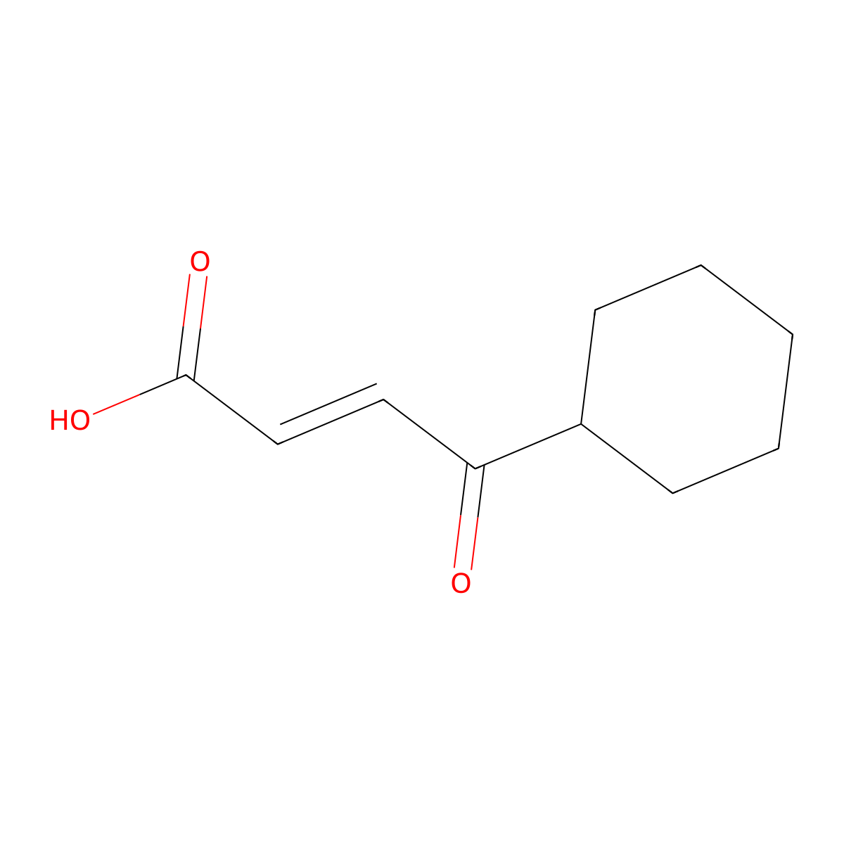 (2E)-4-cyclohexyl-4-oxobut-2-enoic acid molecular structure, CAS 112895-82-6