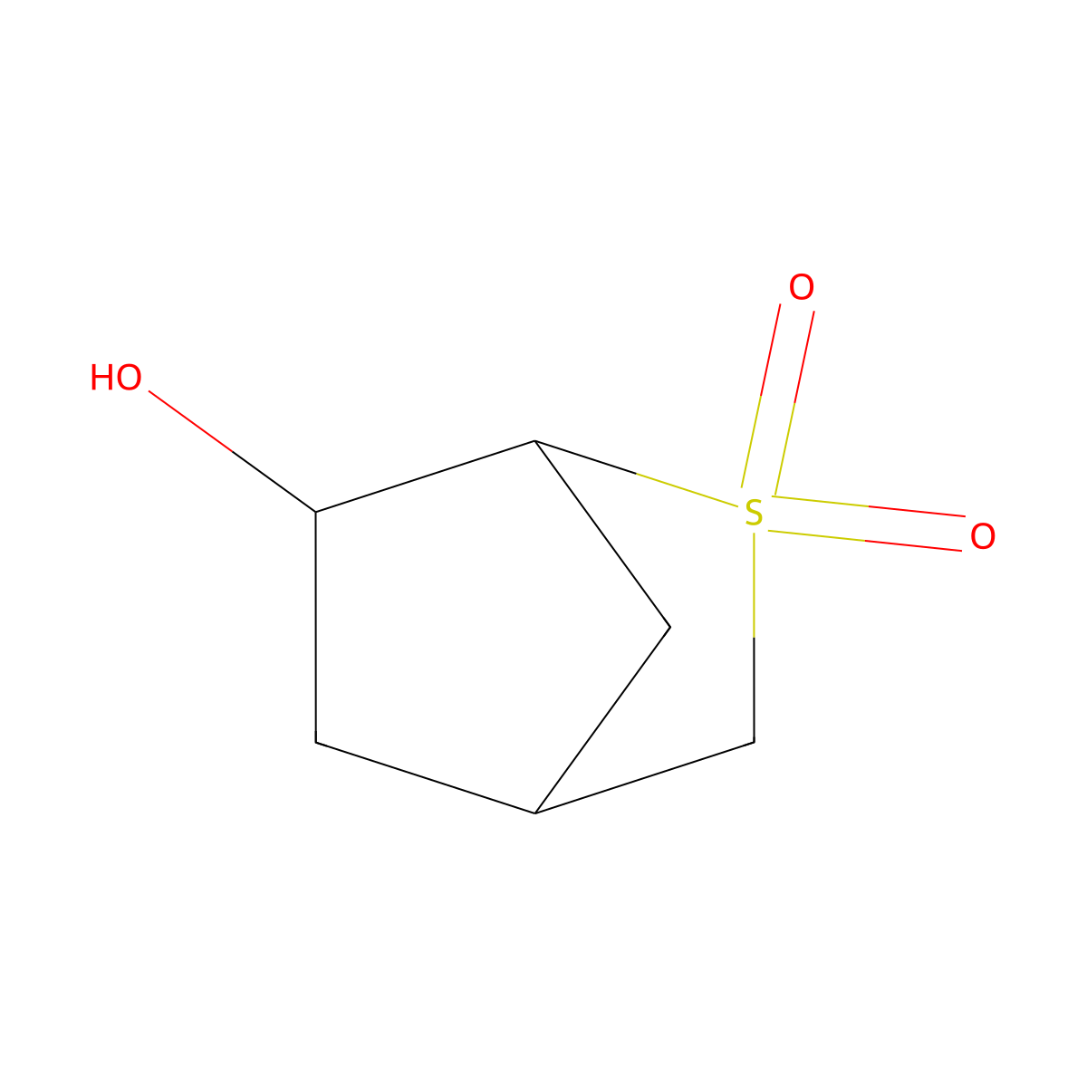 rac-(1R,4R,6R)-6-hydroxy-2lambda6-thiabicyclo[2.2.1]heptane-2,2-dione molecular structure, CAS 112897-67-3