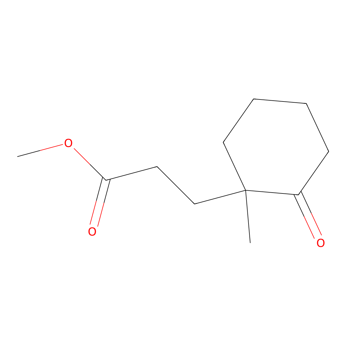 methyl 3-[(1S)-1-methyl-2-oxocyclohexyl]propanoate molecular structure, CAS 112898-44-9