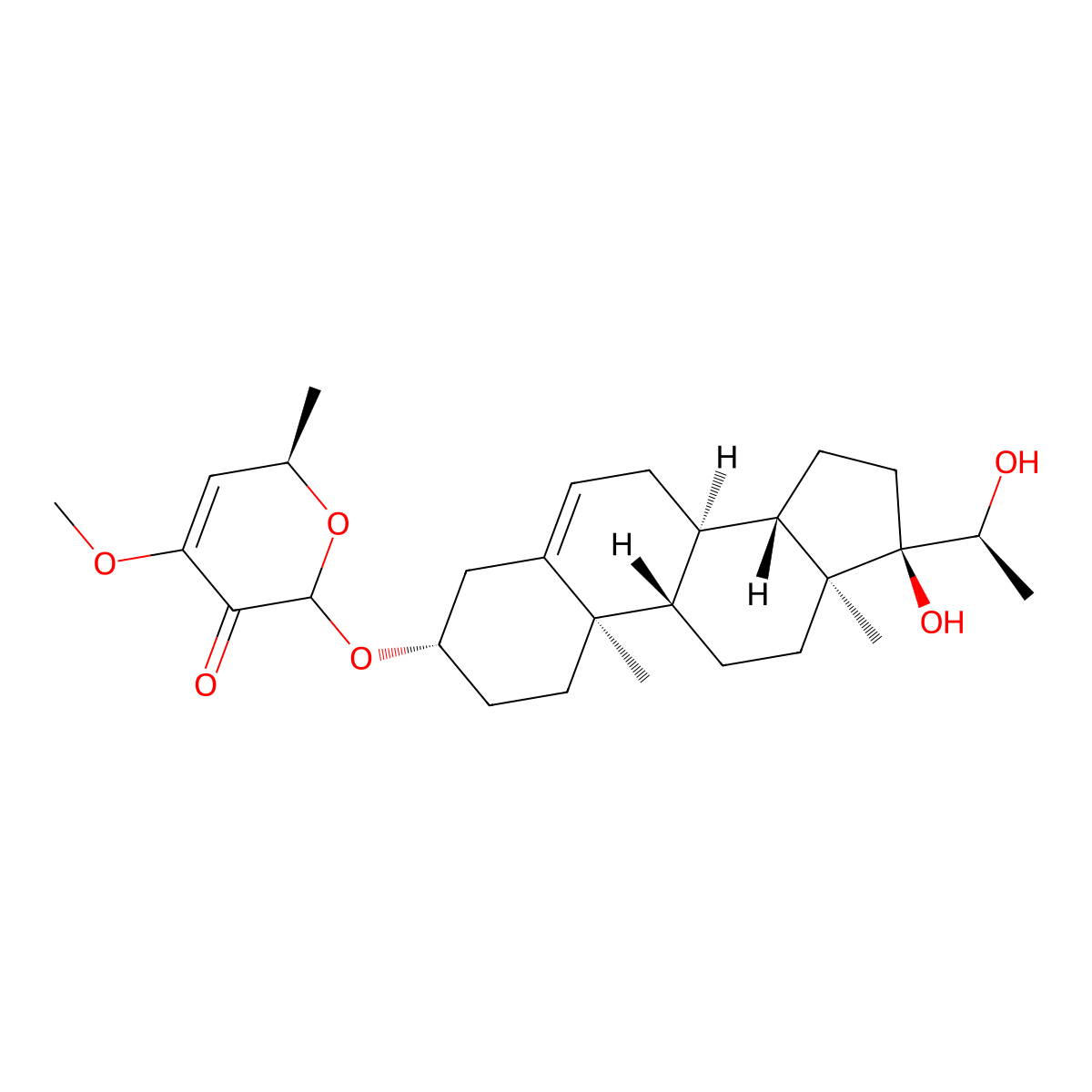 Periplocogenin molecular structure, CAS 112899-63-5