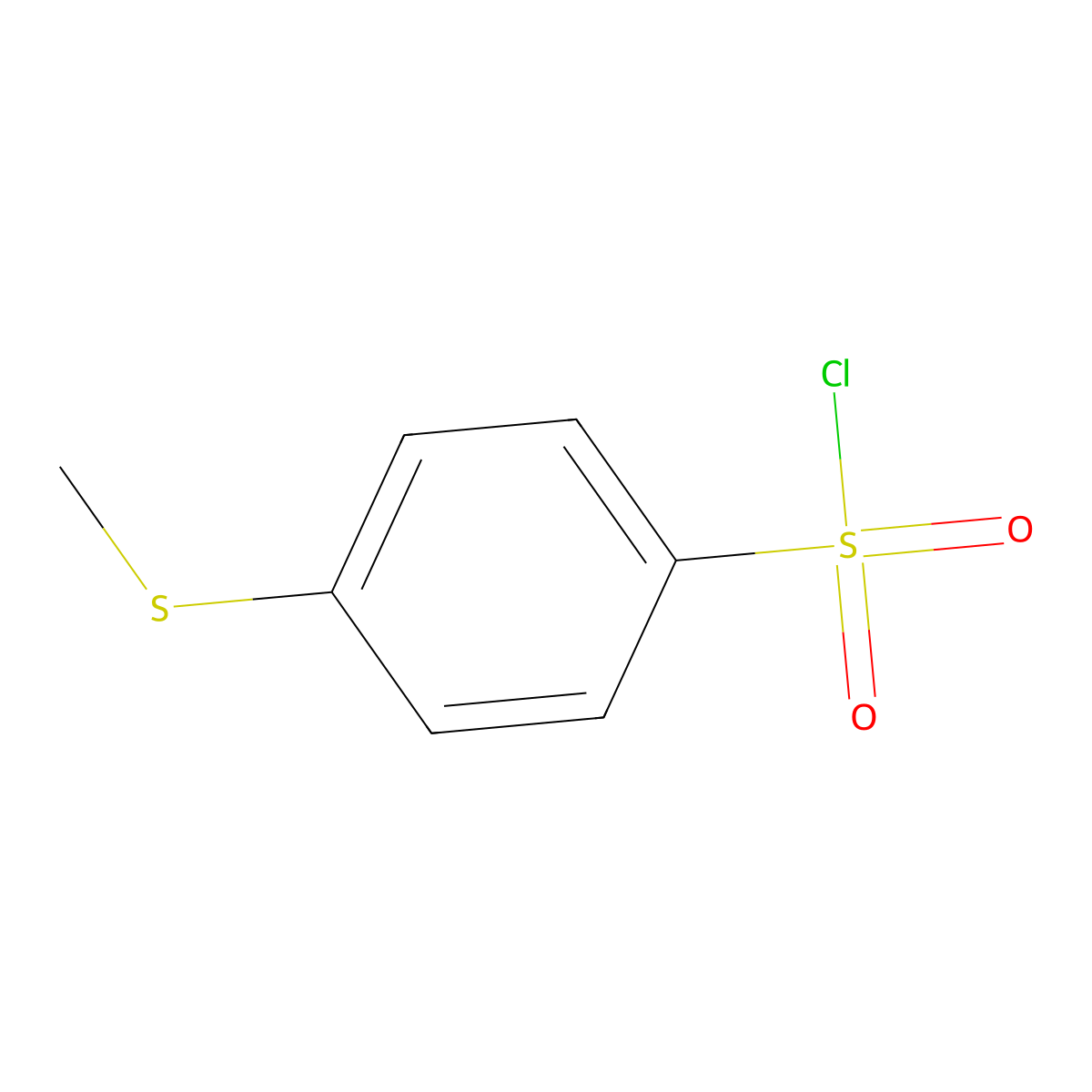 4-(Methylsulfanyl)benzene-1-sulfonyl chloride molecular structure, CAS 1129-25-5