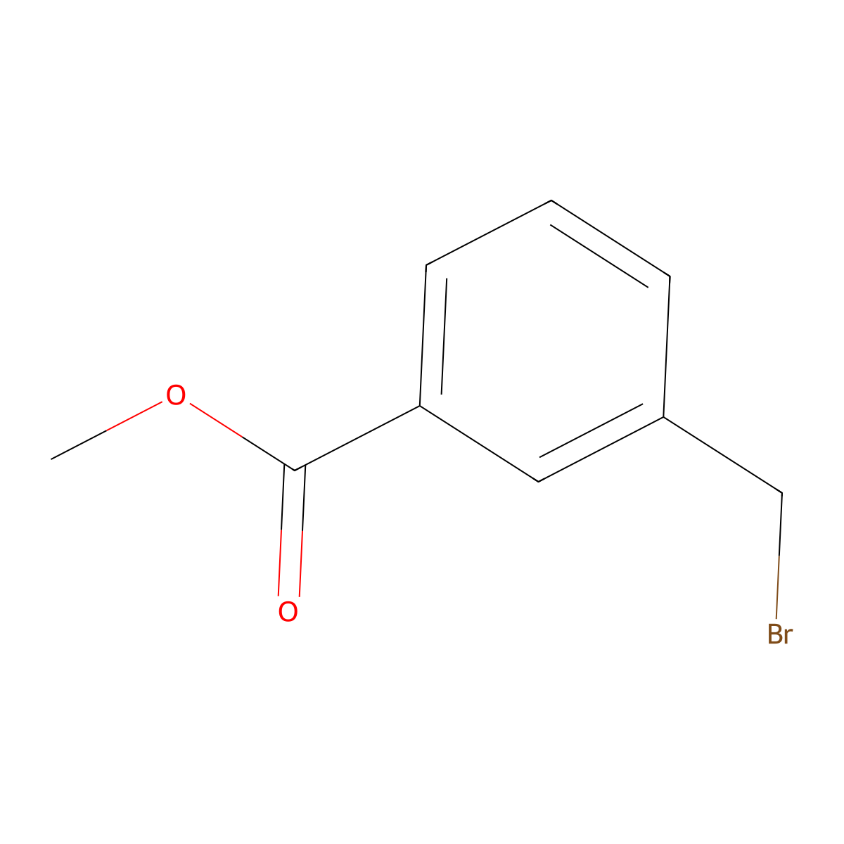 Methyl 3-(bromomethyl)benzoate molecular structure, CAS 1129-28-8