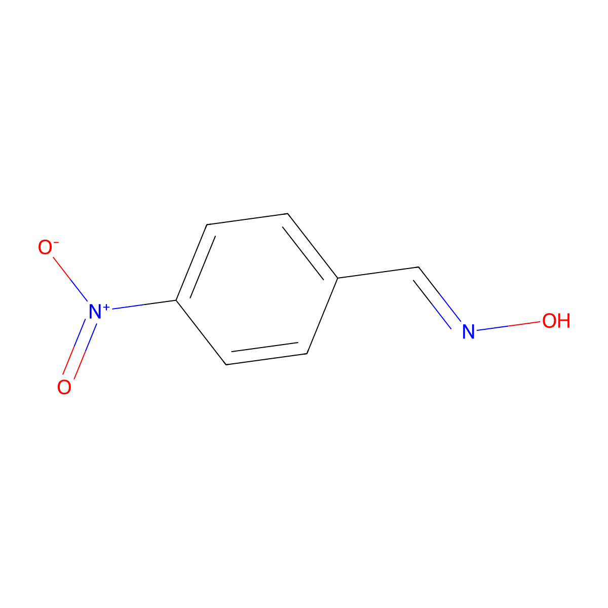 4-Nitrobenzaldoxime molecular structure, CAS 1129-37-9