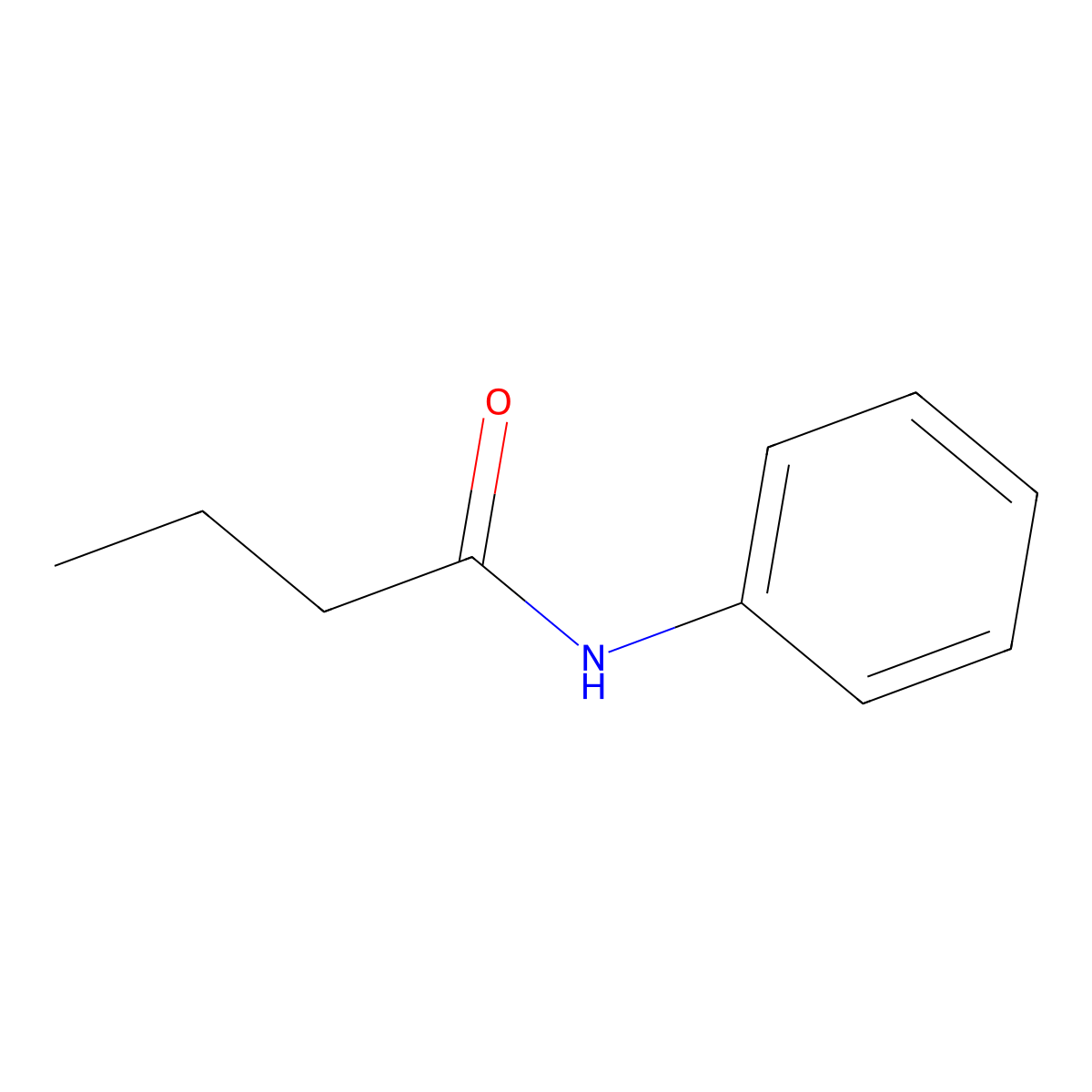 N-Phenylbutanamide molecular structure, CAS 1129-50-6
