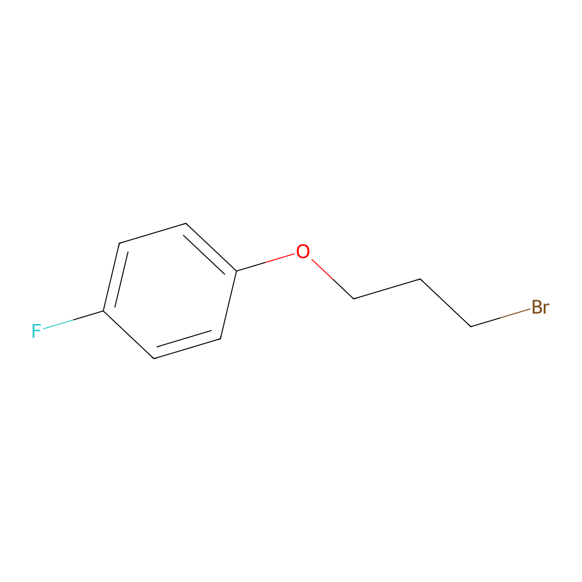 1-(3-Bromopropoxy)-4-fluorobenzene molecular structure, CAS 1129-78-8