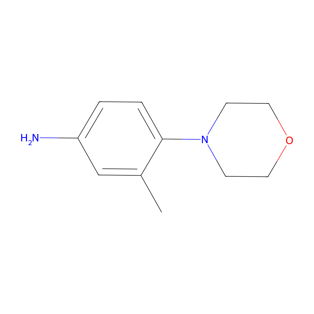 3-Methyl-4-morpholinoaniline molecular structure, CAS 112900-82-0