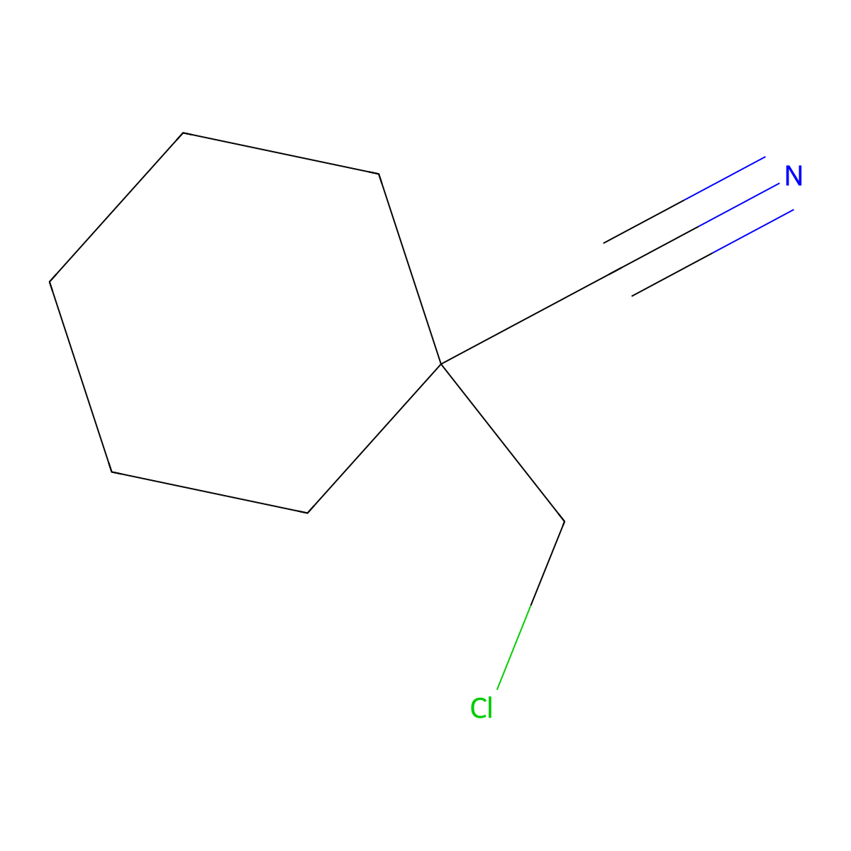 1-(Chloromethyl)Cyclohexanecarbonitrile molecular structure, CAS 112905-95-0