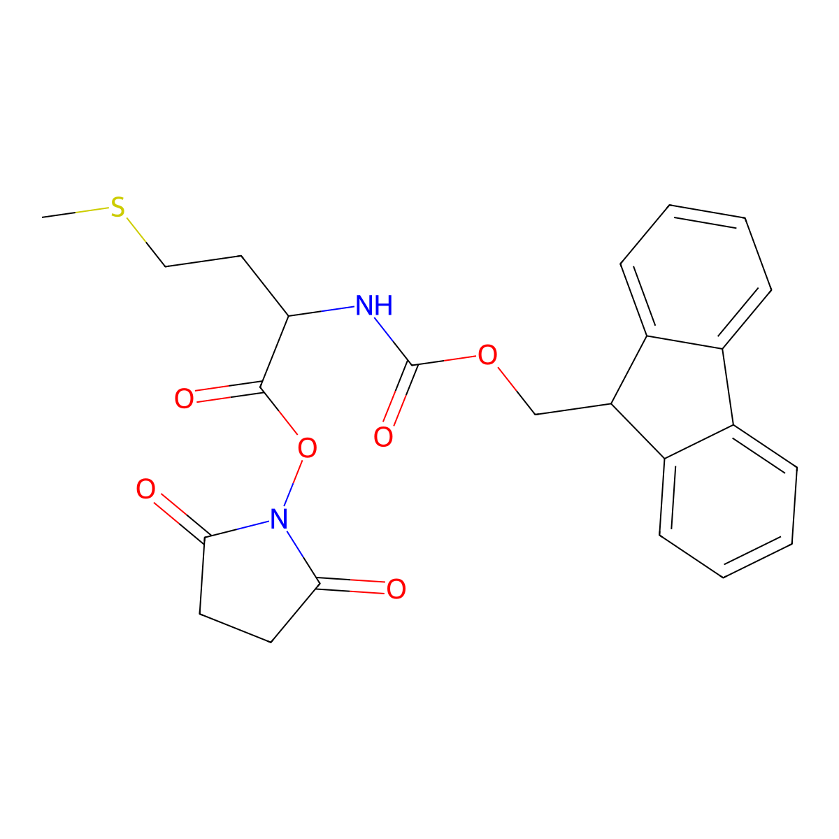 Fmoc-Met-Osu molecular structure, CAS 112913-64-1