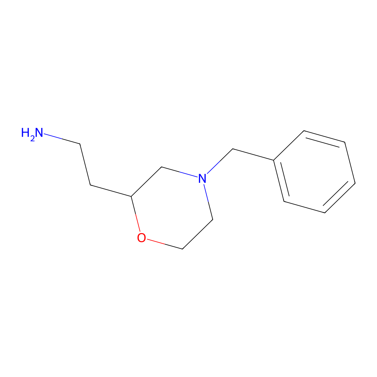 2-(4-Benzylmorpholin-2-yl)ethanamine molecular structure, CAS 112914-08-6