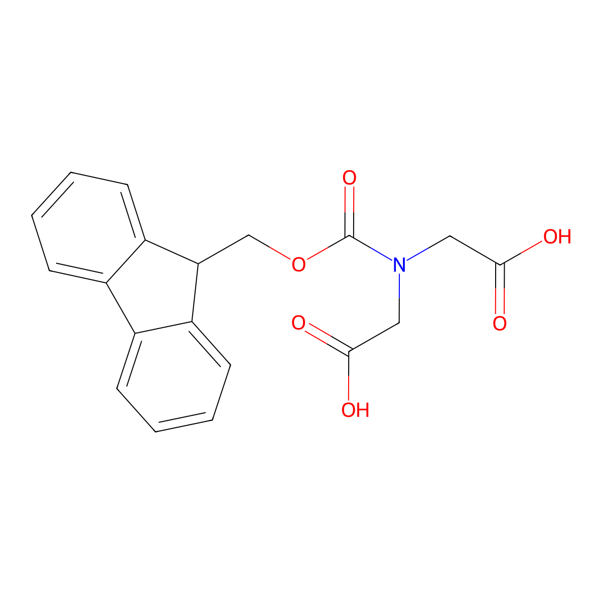 N-Fmoc-iminodiacetic acid molecular structure, CAS 112918-82-8