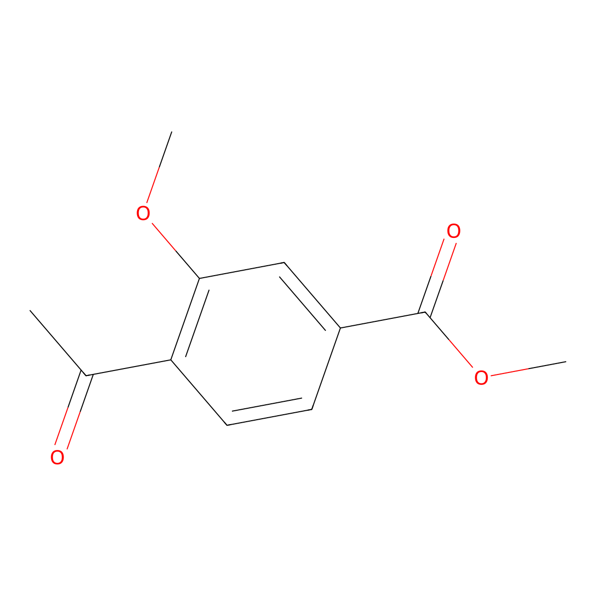 Methyl 4-acetyl-3-methoxybenzoate molecular structure, CAS 112920-15-7