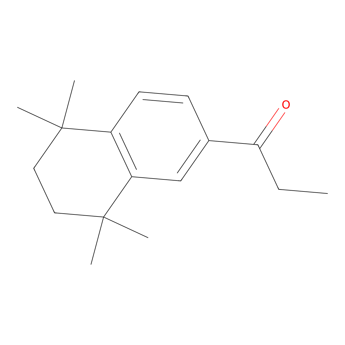 1-(5,6,7,8-Tetrahydro-5,5,8,8-tetramethyl-2-naphthalenyl)-1-propanone molecular structure, CAS 112922-34-6