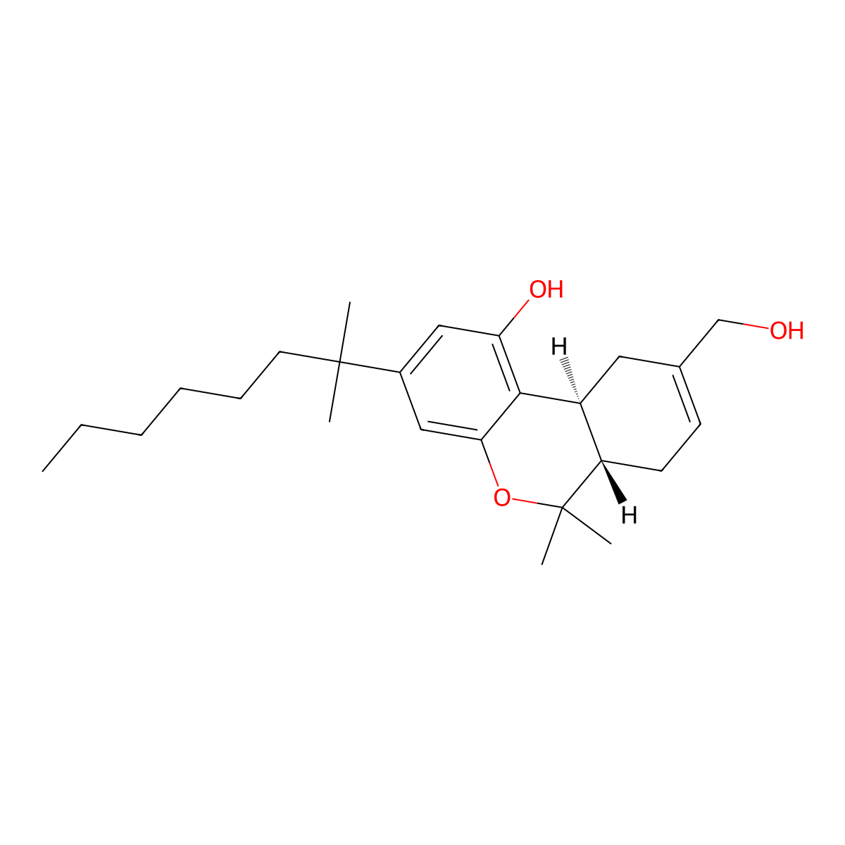 Dexanabinol molecular structure, CAS 112924-45-5