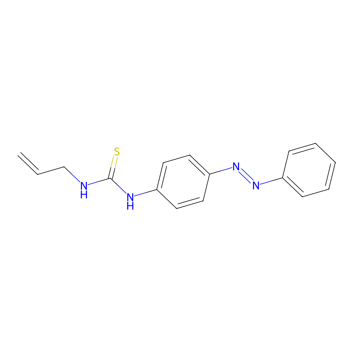 N-allyl-N'-[4-(phenyldiazenyl)phenyl]thiourea molecular structure, CAS 1129259-52-4