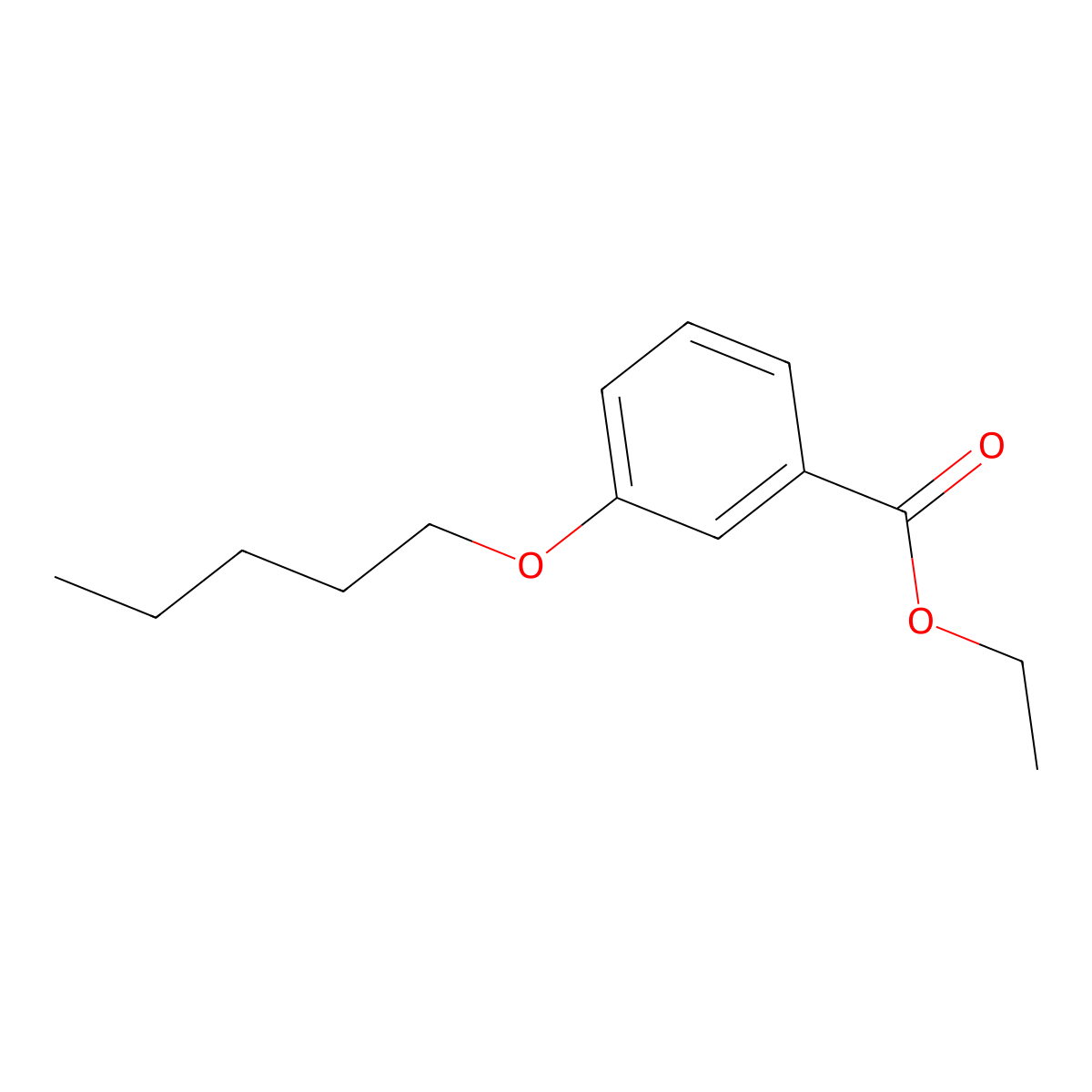3-Pentyloxy-benzoic acid ethyl ester molecular structure, CAS 1129261-87-5