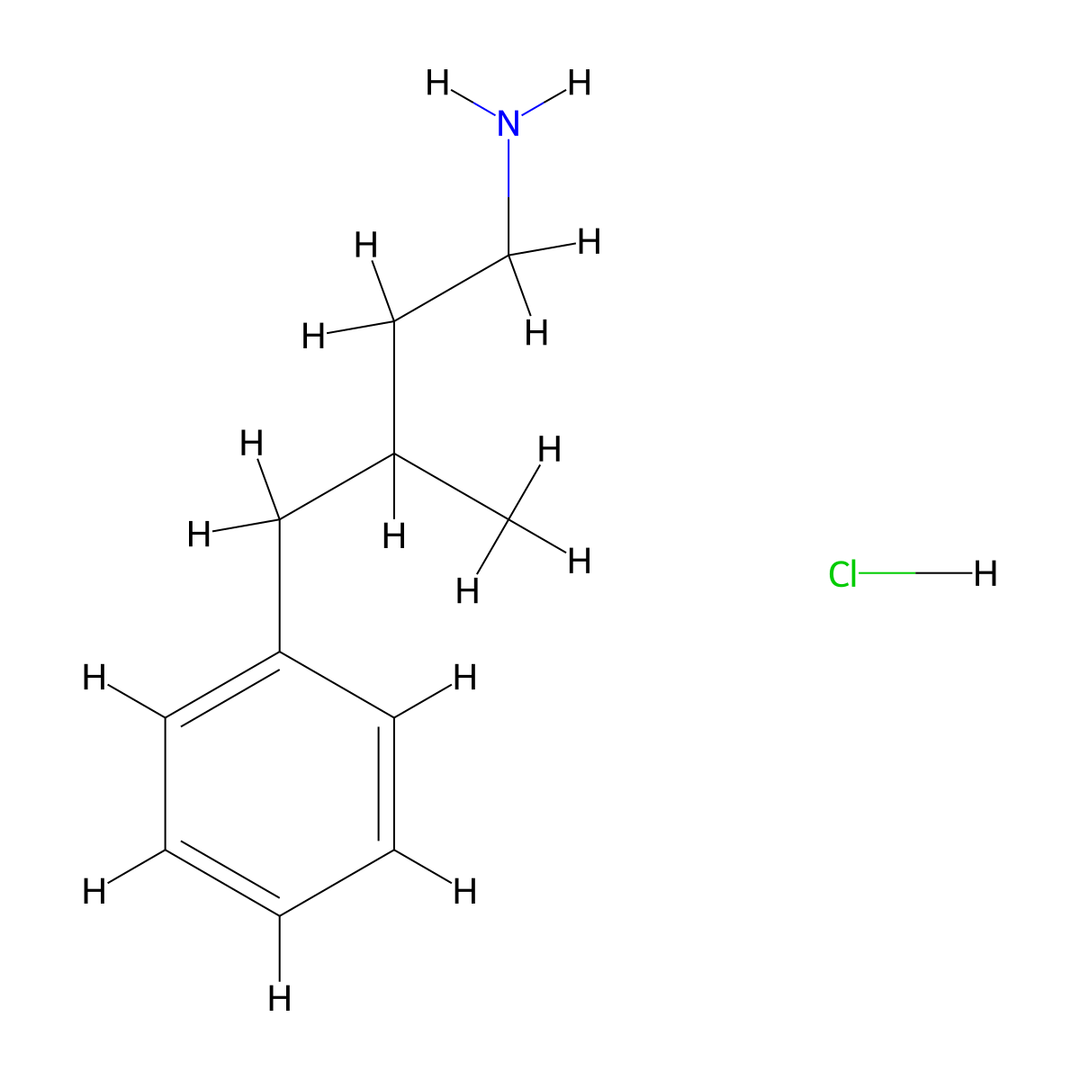 3-Methyl-4-phenylbutan-1-amine hydrochloride molecular structure, CAS 1129263-42-8