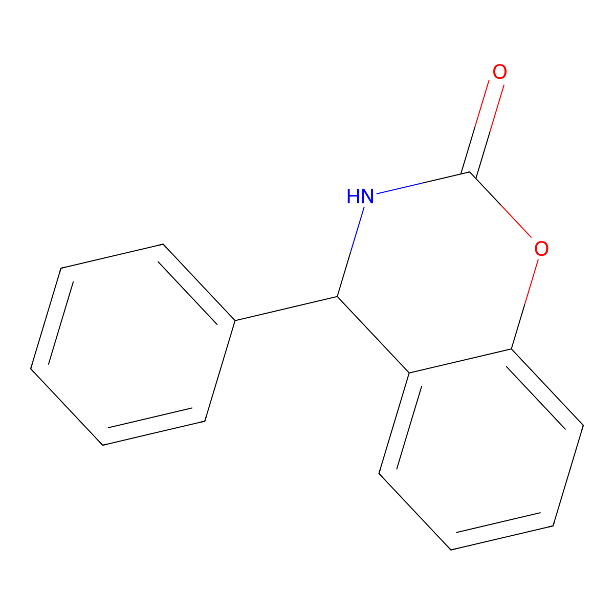 4-Phenyl-3,4-dihydro-2H-1,3-benzoxazin-2-one molecular structure, CAS 1129278-73-4