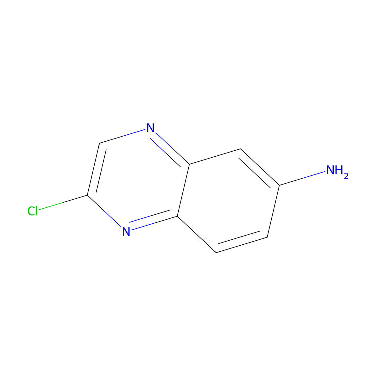 2-Chloroquinoxalin-6-amine molecular structure, CAS 112928-27-5