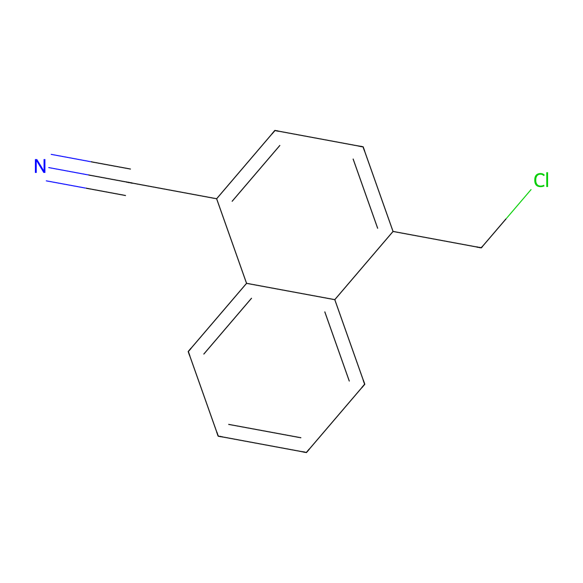 Chloro-(4-cyano-1-naphthyl)methane molecular structure, CAS 112929-87-0